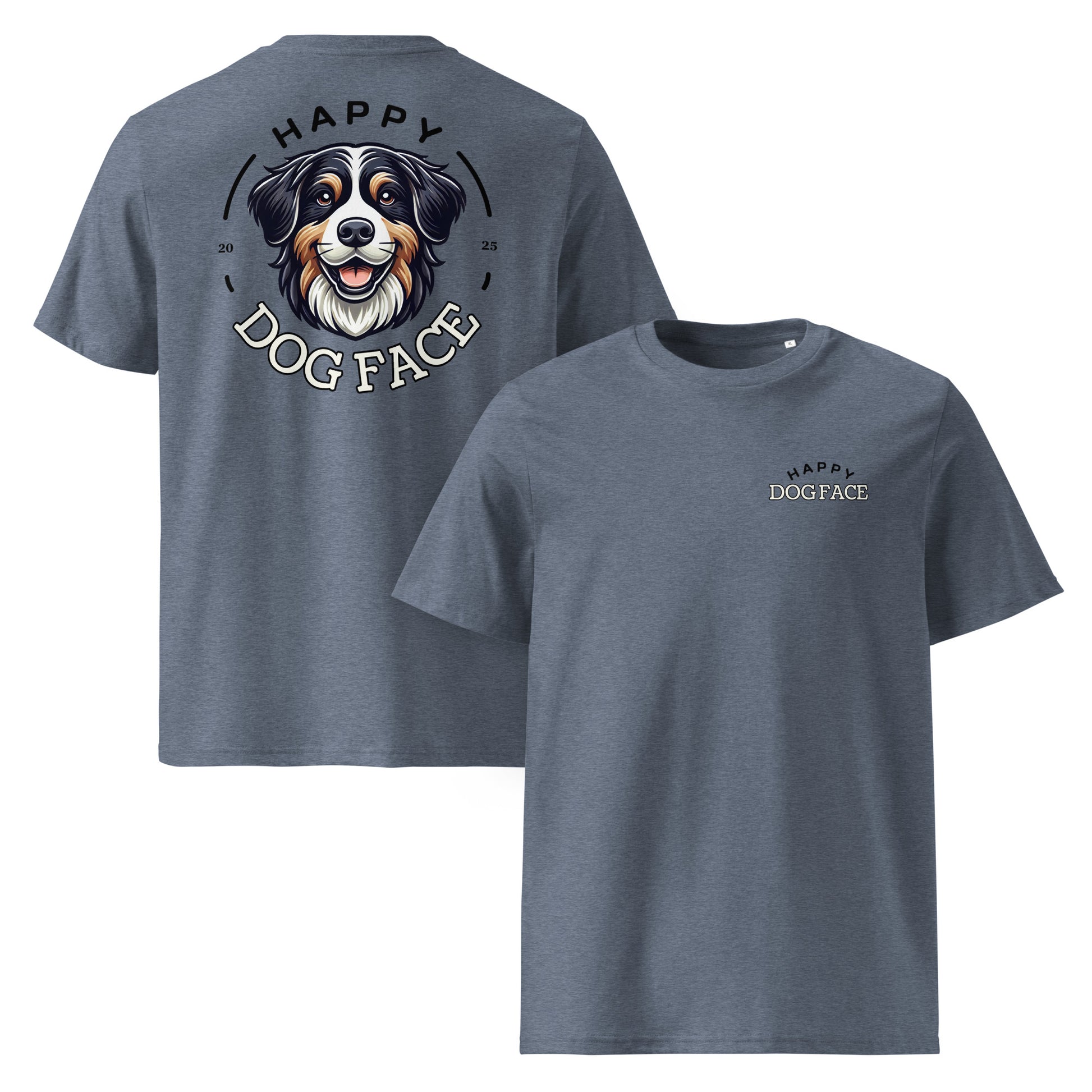 Bernese Mountain Dog classic tee – Happy Dog Face organic cotton t-shirt