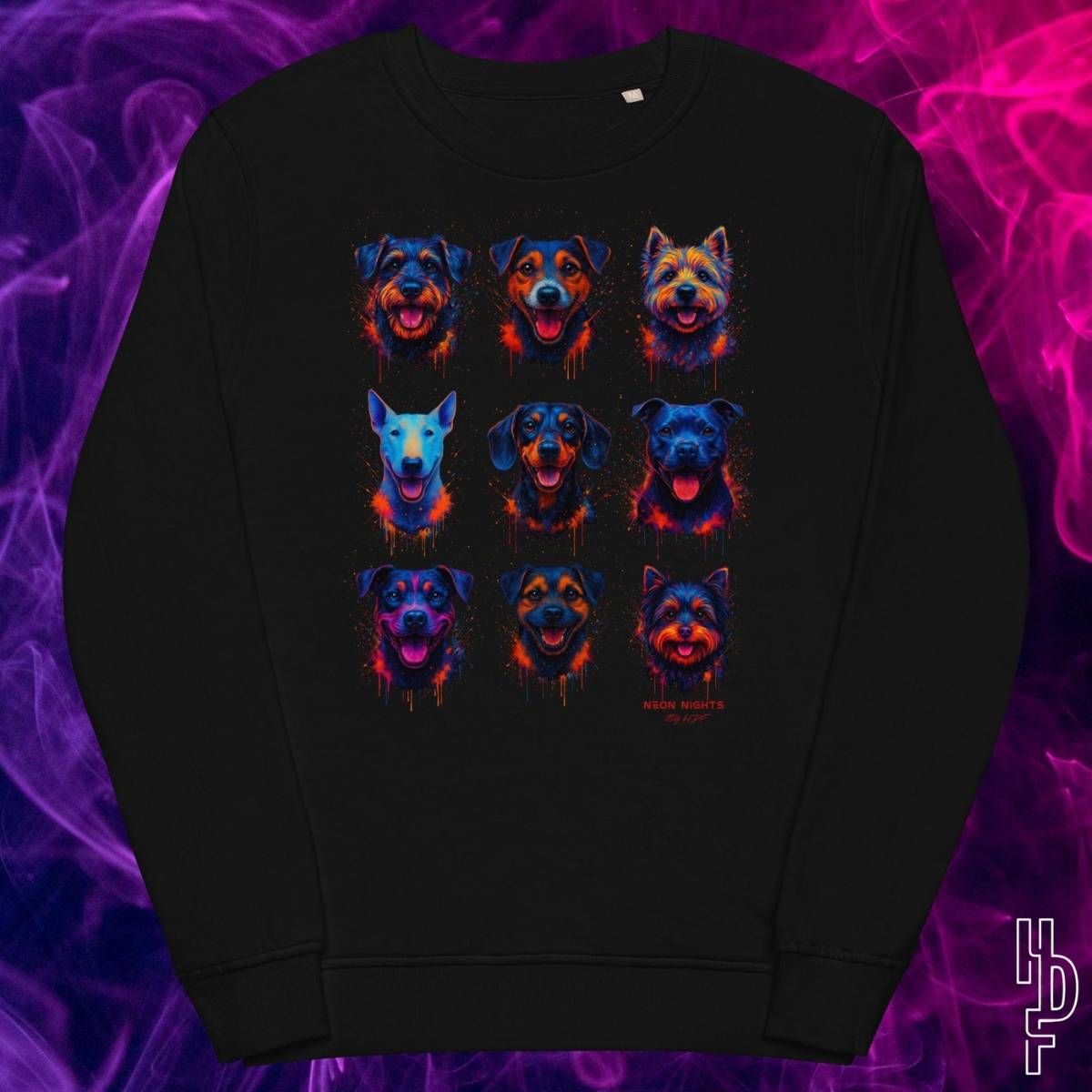 Terriers (& friend) | Neon Nights | Sweatshirt