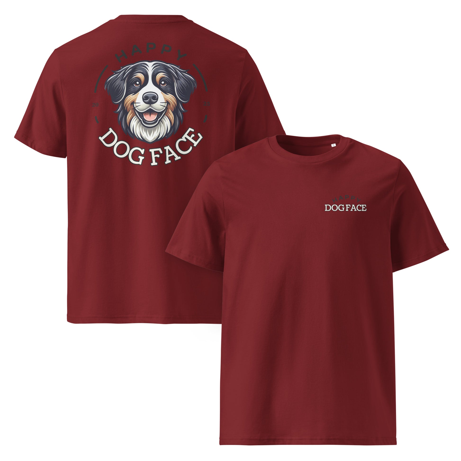 Bernese Mountain Dog classic tee – Happy Dog Face organic cotton t-shirt